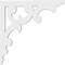 Ekena Millwork Vienna Architectural Grade PVC Bracket, 5/8"W X 12"D X 12"H BKTP01X12X12VI - alternate 2